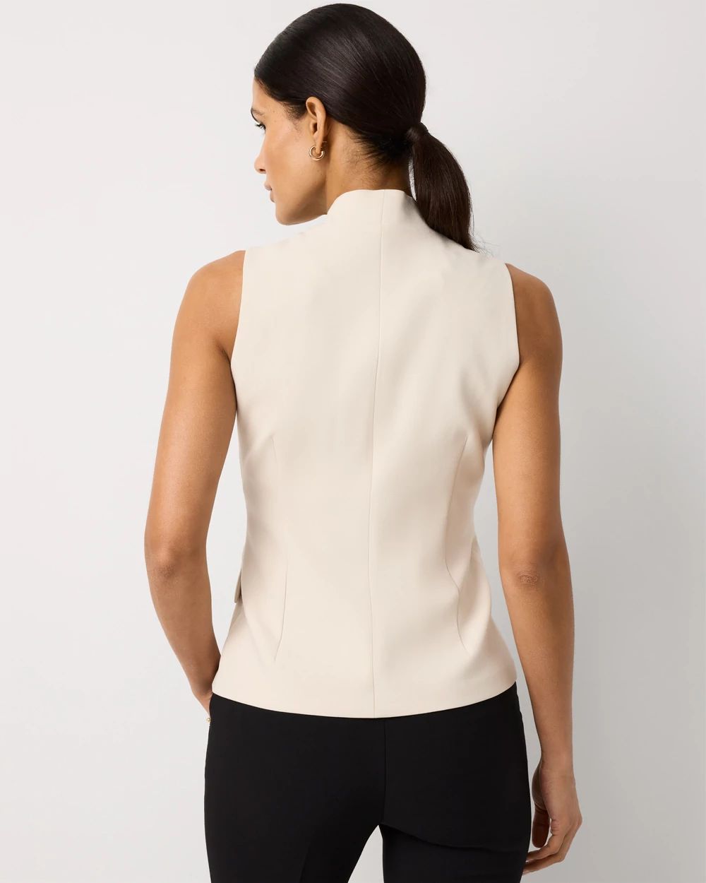 Surplice Longline Vest | White House Black Market